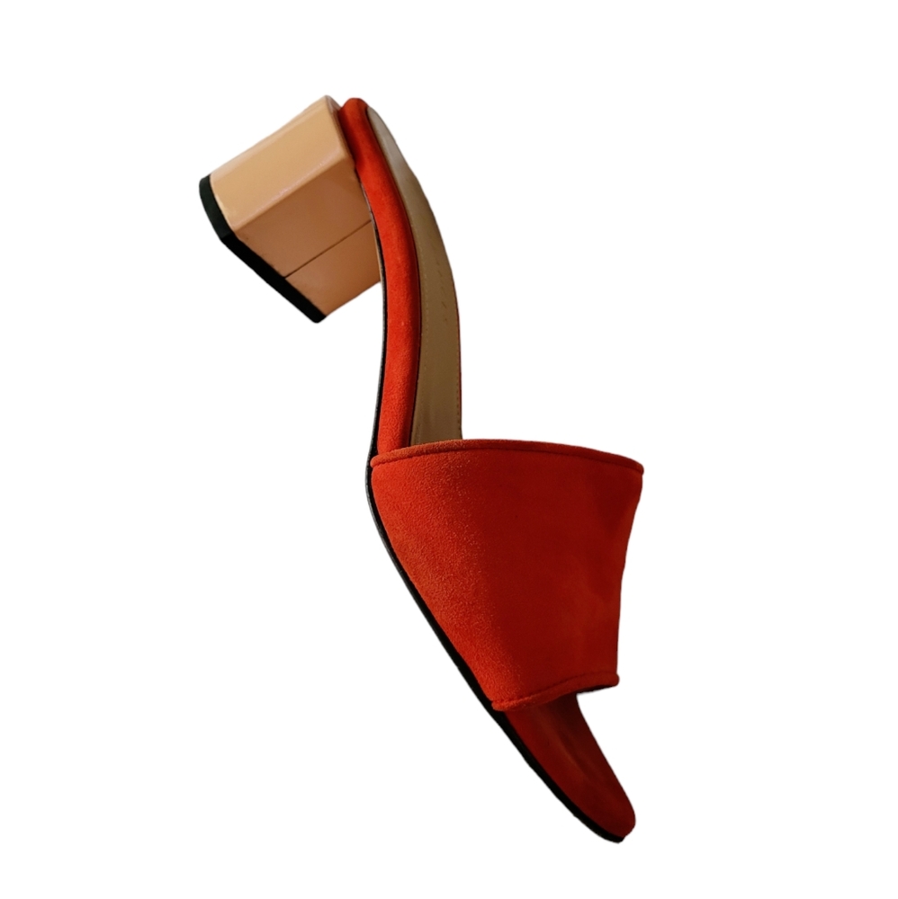 Dear Frances Eva Suede Red Mules - Picture 7 of 9